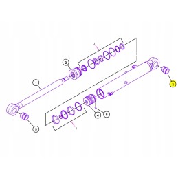 Strėlės cilindro įvorė, originalus cat mini ekskavatorius