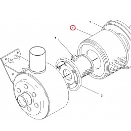Caterpillar 428b 8n5504 oro filtro įdėklas