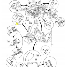 JCB ekskavatorinio krautuvo posūkio signalo blykstės relė