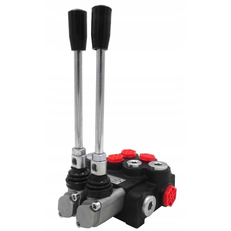 Hidraulinis skirstytuvas, 2 sekcijų, 40l stūmoklis