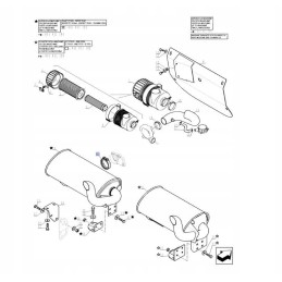 Apykaklės spaustukas new holland lm cnh 85826627
