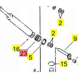 Yanmar rankos rankovė 35x40 b15 3 b15 3ex b17 3