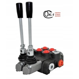 2 sekcijų hidraulinis skirstytuvas, 40l, 2 sekcijų