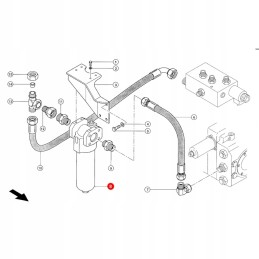 Claas hidraulinės alyvos filtras 0003176990 originalus