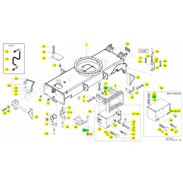 Yanmar pagrindinės rankovės poveržlė b95w tl120 tw110