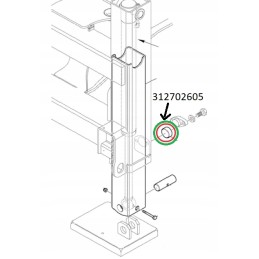 1 atraminių slankiklių rinkinys komatsu 42n 46 11530