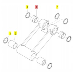 Yanmar rankos rankovė 35x30 b19 b22 vio20 vio23