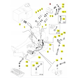 Yanmar trojnik sv15 sv22 vio25 4