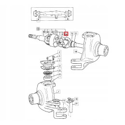 Polos trumpas jcb 3cx 4cx 914 80201 l 244mm