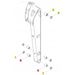 Yanmar rankos rankovė 38x55 vio25 vio38u sv26