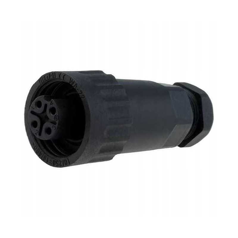 Weipu 4 kontaktų moteriškas kištukas, susuktas 5 6 5 mm