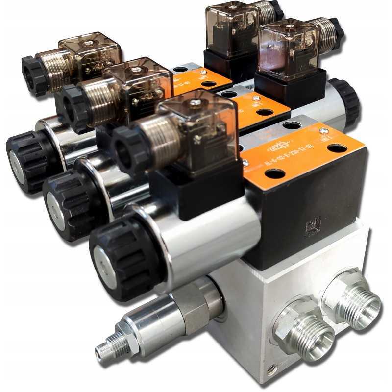 Cetop hidraulinis skirstytuvas 2 sekcijų 60l 230v