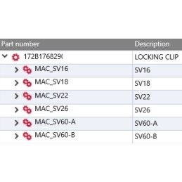 Yanmar plastikinių langų laikikliai SV16 SV60 b