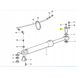 Cilindro tvirtinimo kaištis 60x173 Volvo savivarčiui