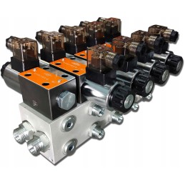 Cetop hidraulinis skirstytuvas, 4 sekcijų, 60l, 12v