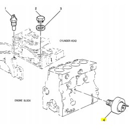 Alyvos slėgio jutiklis kačių varikliai 3054