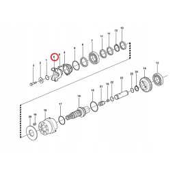 Flanšas priekinei ašiai Volvo BL61B BL71B 11716789