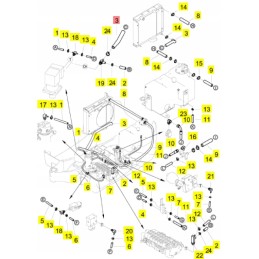 „Yanmar“ alyvos grąžinimo linija SV16 SV18