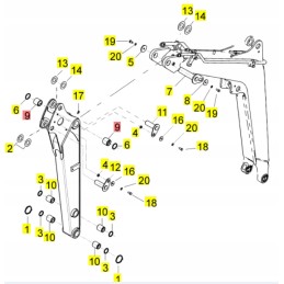 Yanmar rankos įvorė 50 55 vio30 vio38u