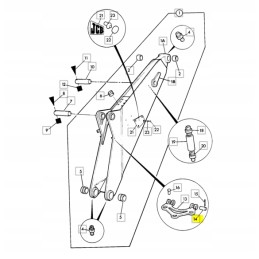Rankinis kaištis jcb ekskavatorius krautuvas 3cx 4cx ory