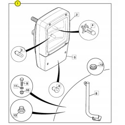 Lempa su lemputėmis JCB Kop Lad 700 50055