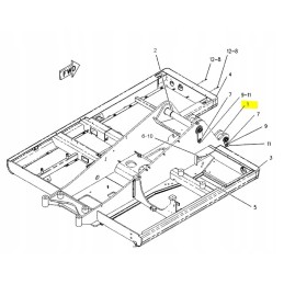 Strėlės cilindro apatinio kaiščio katė 1155029