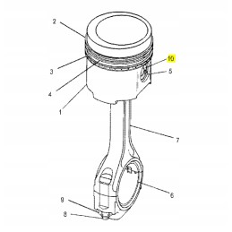 Stūmoklinio kaiščio oem cat ekskavatoriaus krautuvas