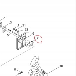 Įsiurbimo kolektoriaus tarpinė wm80 5000083445 0083445