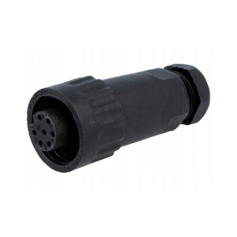 Weipu 7pin moteriškas kištukas lituotas 7 8 5mm 10a l