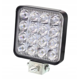 Darbo lempa 16 LED 48W 83x83x20 mm aliuminis