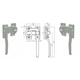 Priekabos šono užraktas