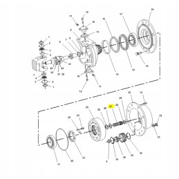 Krumpliaračio velenas kačių ekskavatoriaus krautuvui 9r3161