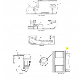 Viršutinė rėmo įvorė cat 303cr 1945678