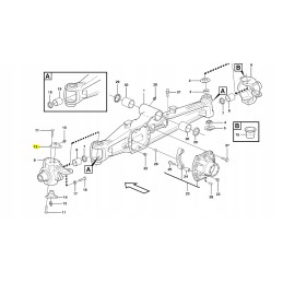 Viršutinis priekinis kaištis Volvo ekskavatoriniam krautuvui