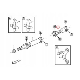 Galinis kardaninis velenas Volvo bl60 bl70 bl71 15017910