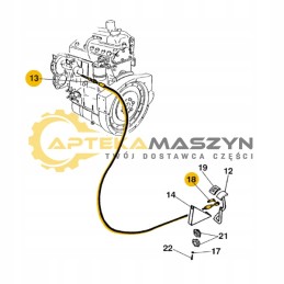 Manitou kuro dujų kabelis mrt1640 mrt1742 mrt1840 mrt1842
