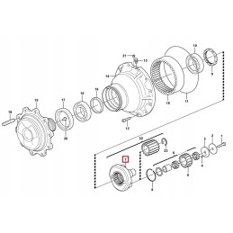 Volvo BL60 70 71 148483 galutinis pavaros palydovinis krepšys