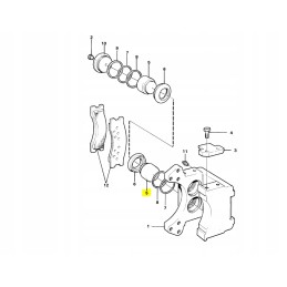 Stabdžių stūmoklis Volvo krautuvo savivarčiui