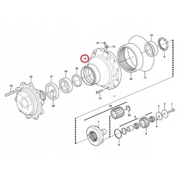 Galinės ašies rato stebulė volvo bl61 bl71 11716610