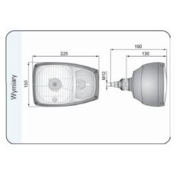 Priekiniai žibintai su indikatoriaus lempos korpusu JCB Atlas
