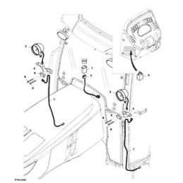 John Deere relė 5075gf 5215 5090g 5100gf