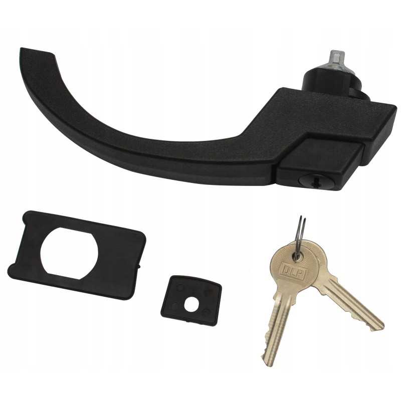 Durų rankena su rakteliais