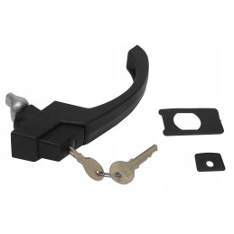 Durų rankena su rakteliais