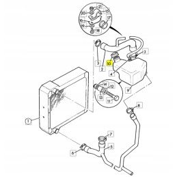 JCB 3CX 4CX išsiplėtimo bako dangtelis