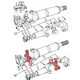 Kryžminė pavara jcb 3cx 4cx kardaninis velenas 914 56401