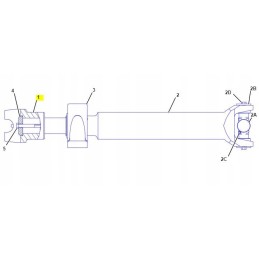 Cat ratinio krautuvo varančiojo veleno flanšas