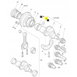 Hatz 1d81 1d90 veleno kaištis 50087200