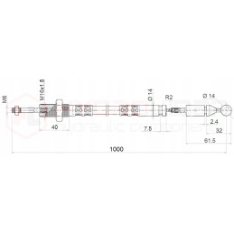 Skirstytuvas ant 2p80 joy 1p kulkų kabelio 1m badestnost