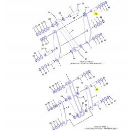 CVA priekinis kaušo kaištis ekskavatoriniam krautuvui Kat
