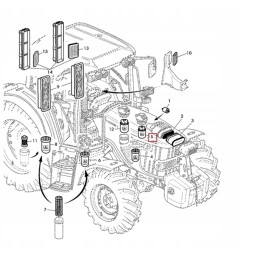 Originalus John Deere RE509032 kuro filtras